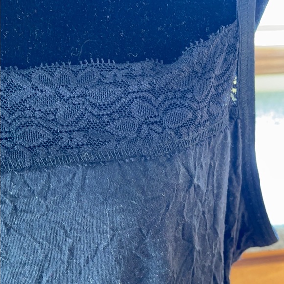 Black cotton lace camisole - Picture 2 of 7